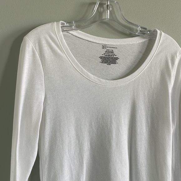 Long Sleeve White Shirt, Size Large - Picture 2 of 4